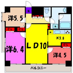 アーバンポイント高崎（高崎市元紺屋町）の物件間取画像